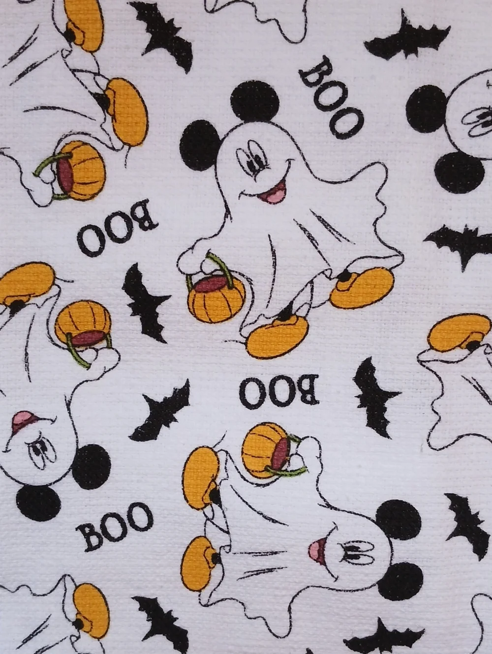 Disney Mickey Mouse Halloween Ghost Set of Two Kitchen Towels 16”x26” NEW